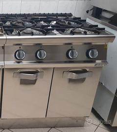 Cucina 4 fuochi gas