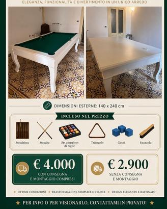 Biliardo prezzo da discutere
