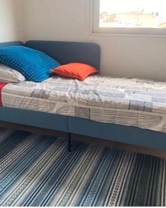 struttura letto imbottito