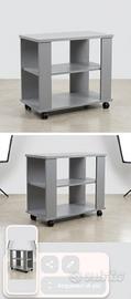 Mobiletto porta TV e carrello multiuso con ruote g