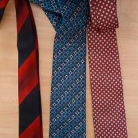 Lotto di tre cravatte vintage sartoria italiana 