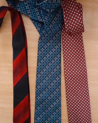 Lotto di tre cravatte vintage sartoria italiana 