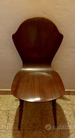 sedie vintage legno curvato 