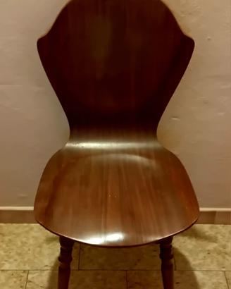 sedie vintage legno curvato 