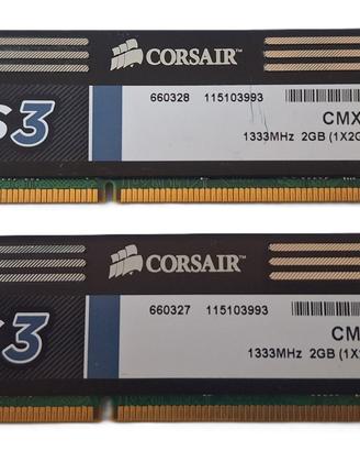 RAM DDR3 4GB (2x2GB) 1333MHz PC3-10600 Corsair
