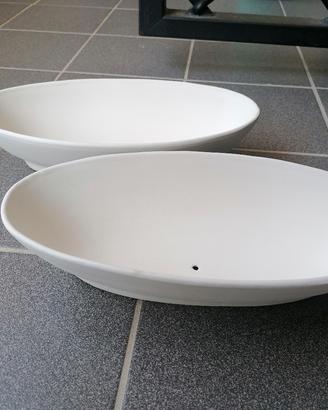 2 vasi design di terracotta per piante 