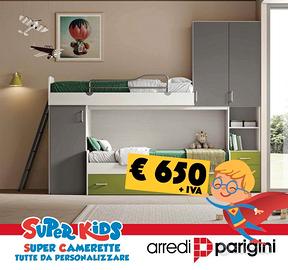 Cameretta a soppalco - Pomo SUPER4'0