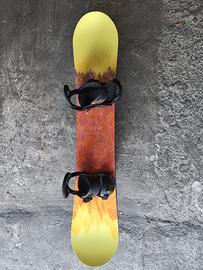 Burton Feather 144 cm Snowboard +Attacchi Stiletto