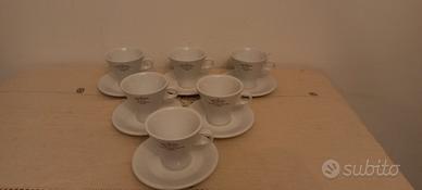 6 tazze vintage  "nuove" da collezione