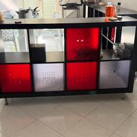 Scaffale marrone- nero 77x147