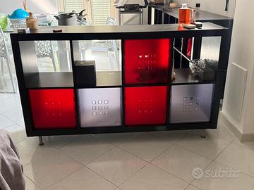 Scaffale marrone- nero 77x147