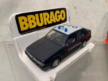 Modellino Burago Alfa Romeo 75 Carabinieri 