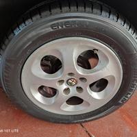 CERCHI IN LEGA DA 15" GOMMATI PER ALFA 156/147