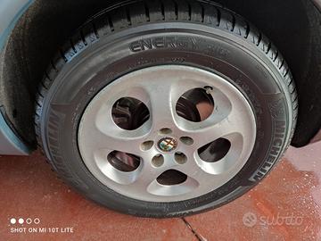 CERCHI IN LEGA DA 15" GOMMATI PER ALFA 156/147