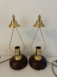 Coppia di lampade da comodino vintage