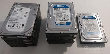 Lotto 9 HDD varie misure