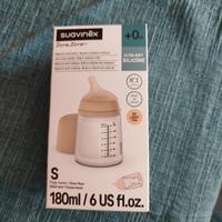 Biberon Suavinex Zero.Zero 0m+ Flusso lento nuovo