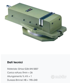 Morsa meccanica ALLEN mod. MDS/83 per fresa