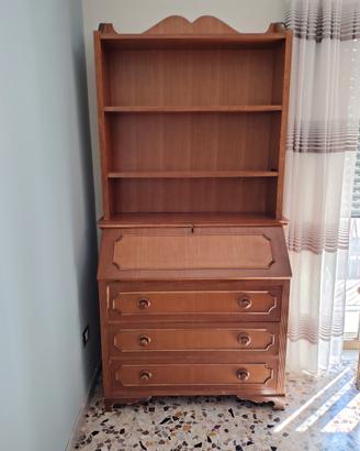 Libreria con secrétaire e cassettiera 