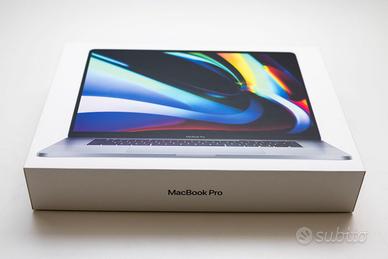 MacBook Pro 16 2019 processore i9 hard disk 2 TB