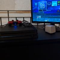 PlayStation 4 pro & joystick red 