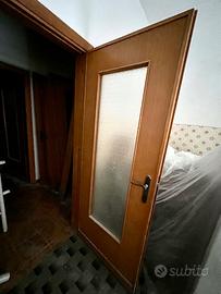 7 porte legno massello antico