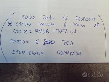 Cambio manuale 6m focus 2014 1.6 ecoboost