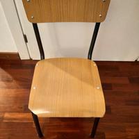 sedia vintage da scuola