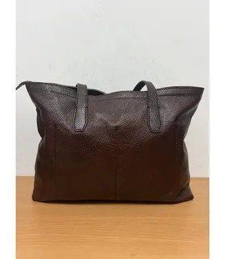 Borsa pelle marrone  THE BRIDGE linea Plume Soft