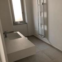 Lavabo 120 cm bianco opaco con vasca a destra