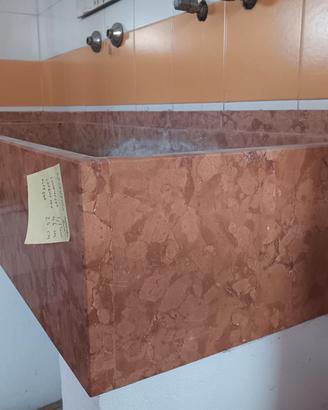 Lavandino MARMO ROSSO 