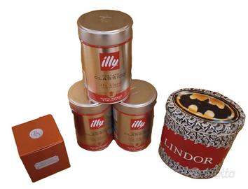 5 Scatole in latta vintage