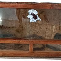 Teca - Terrario x Rettili in Legno Porte in Vetro