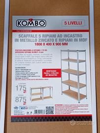 scaffale 5 ripiani