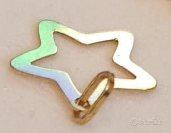 Ciondolo charm Stella in Oro 18kt (750) - NUOVO