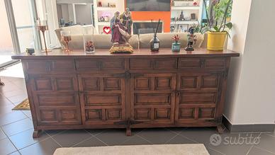 Mobile credenza in legno massello stile coloniale