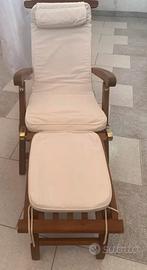 Chaise longue legno più di 25kg ritiro diretto