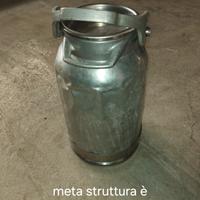 bidone latte 30 litri alluminio e inox