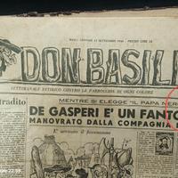 Don Basilio giornale satirico rarissimo