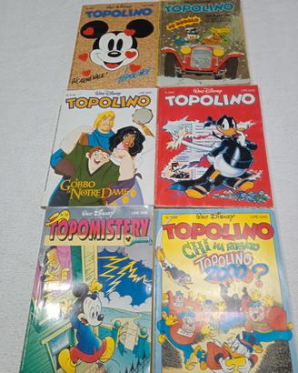 Fumetti Topolino (5)+Topomistery(1)1990 cfr descri
