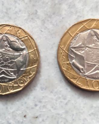 1000 lire a moneta 1997 con errore di conio