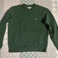 Felpa Lacoste originale verde scuro taglia S uomo