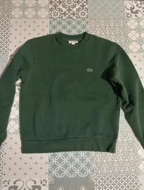 Felpa Lacoste originale verde scuro taglia S uomo