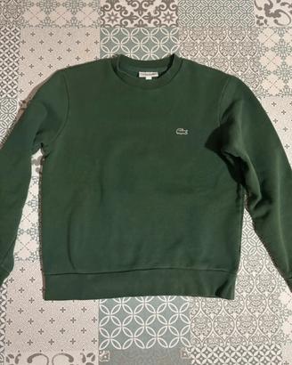 Felpa Lacoste originale verde scuro taglia S uomo