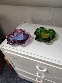Coppia svuotatasche vintage Murano  F.Poli?