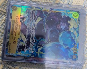 Lotto carte One Piece con sleeve e top loader