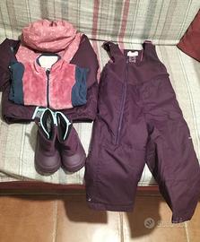 completo da sci bambina 24 mesi Decathlon Lugik