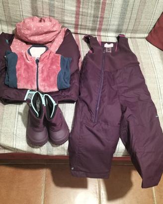 completo da sci bambina 24 mesi Decathlon Lugik