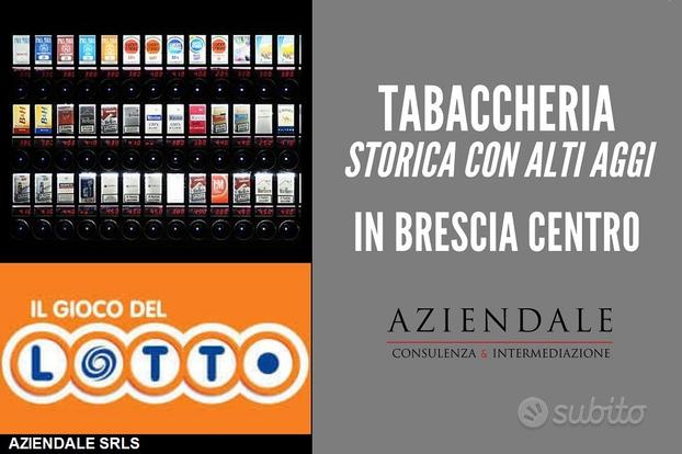 Tabaccheria storica alti aggi in brescia centro