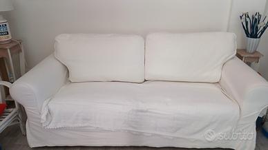  divano letto bianco materasso nuovo